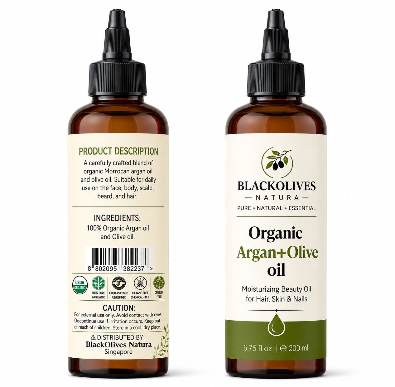 Organic Argan + Olive oil - 200ml
